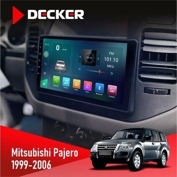 Штатна магнітола Mitsubishi Pajero 1999-2006 Decker D9-003 6x128, DSP, 4G, 2k НФ-00004752 фото