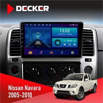 Штатна магнітола Nissan Navara (D40), Pathfinder (R51) 2005-2010 Nav Decker D9-006 4x64, 4G НФ-00008932 фото