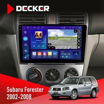 Штатна магнітола Subaru Forester 2002-2008 Decker D9-005 4x64, DSP, 360, 4G, 2k НФ-00008423 фото
