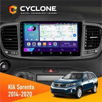 Штатна магнітола KIA Sorento 2014-2020 Cyclone C10-002 2x32, 4G, 2k НФ-00004391 фото