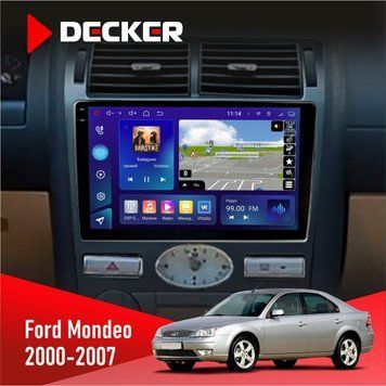 Штатна магнітола Ford Mondeo 2000-2007 Сlimate Decker D9-005 4x64, DSP, 360, 4G, 2k НФ-00008179 фото
