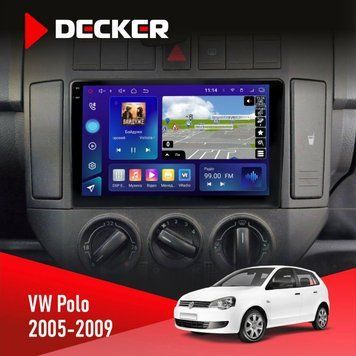 Штатна магнітола Volkswagen Polo 2005-2009 Decker D9-005 4x64, DSP, 360, 4G, 2k НФ-00008474 фото