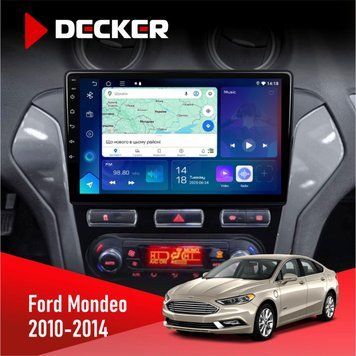 Штатна магнітола Ford Mondeo 2010-2014 Climate Decker D10-007 4x64, DSP, 360, 4G НФ-00009325 фото