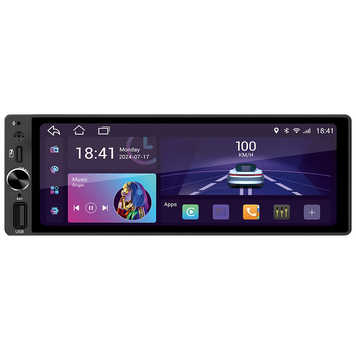 Автомобільний мультимедійний центр 1-Din 7" з бездротовим CarPlay та Android Auto - DriveX AND-7400 Android DX-3034 фото