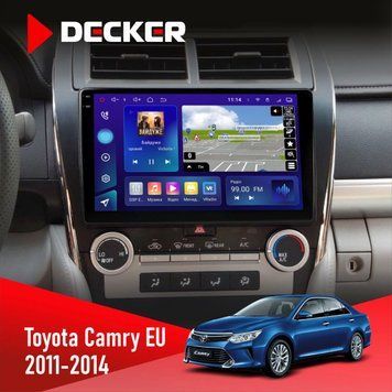 Штатна магнітола Toyota Camry 2011-2014 Decker D10-005 4x64, DSP, 360, 4G, 2k НФ-00008443 фото