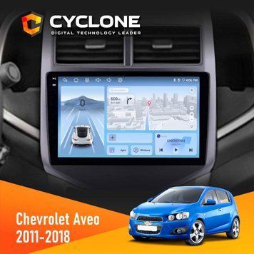 Штатна магнітола Chevrolet Aveo 2011-2018 Cyclone C9-009 4x64, DSP, 4G, 2k НФ-00007823 фото