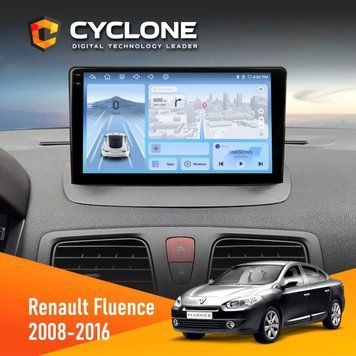 Штатна магнітола Renault Fluence 2009-2017 Cyclone C9-009 4x64, DSP, 4G, 2k НФ-00008002 фото