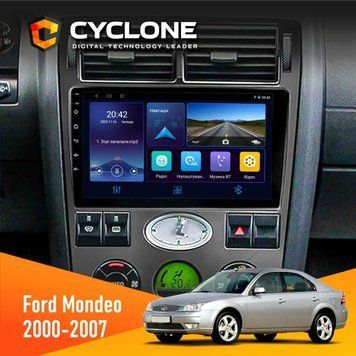 Штатна магнітола Ford Mondeo 2000-2007 Cyclone C9-006 4x64, DSP, DVR НФ-00003300 фото