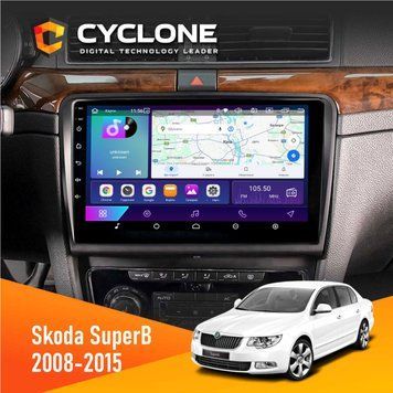 Штатна магнітола Skoda SuperB 2008-2015 Cyclone C10-002 2x32, 4G, 2k НФ-00004897 фото