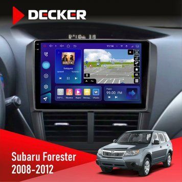 Штатна магнітола Subaru Forester 2008-2012 Decker D9-005 4x64, DSP, 360, 4G, 2k НФ-00008422 фото