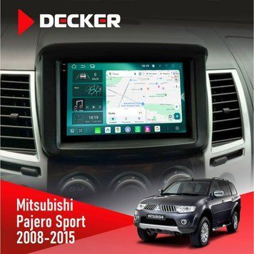 Штатна магнітола Mitsubishi Pajero Sport 2008-2015 Decker D9-004 6x128, DSP 360, 2k НФ-00007357 фото
