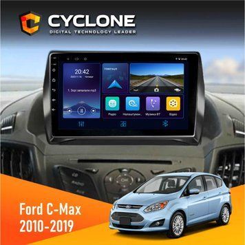 Штатна магнітола Ford C-Max 2010-2019 Cyclone C9-006 4x64, DSP, DVR НФ-00002145 фото