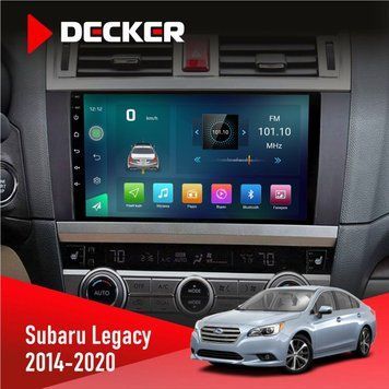 Штатна магнітола Subaru Legacy 2014-2020 Decker D9-003 6x128, DSP, 4G, 2k НФ-00004805 фото