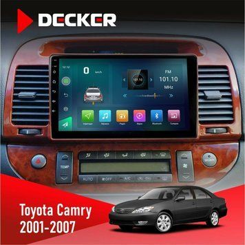 Штатна магнітола Toyota Camry 30 2001-2007 Wood Decker D9-003 6x128, DSP, 4G, 2k НФ-00006728 фото