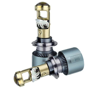 LED лампи автомобільні з лінзою DriveX LE-05 H7 H/L 6000K 50W DX-1367 фото