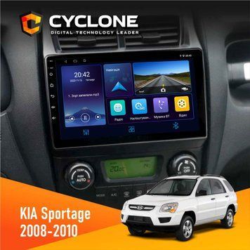 Штатна магнітола KIA Sportage 2008-2010 Climate Cyclone C9-006 4x64, DSP, DVR НФ-00004153 фото