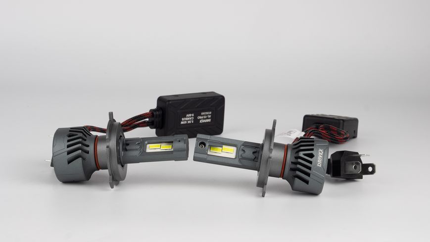 LED лампи автомобільні DriveX LED лампи серії AL-15 PRO H4 H/L 65W 9-60V 5.5K к-т. DX-24079 фото