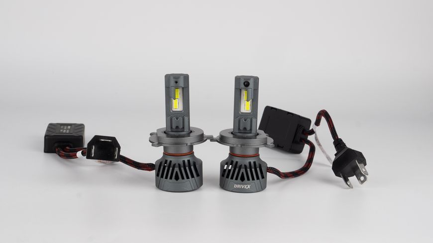 LED лампи автомобільні DriveX LED лампи серії AL-15 PRO H4 H/L 65W 9-60V 5.5K к-т. DX-24079 фото