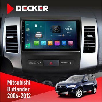 Штатна магнітола Mitsubishi Outlander XL 2006-2012 Decker D9-003 6x128, DSP, 4G, 2k НФ-00004750 фото