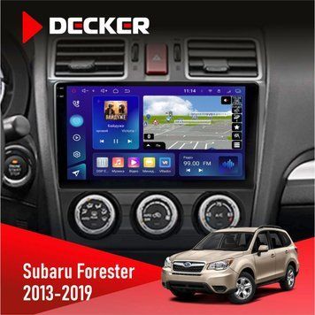 Штатна магнітола Subaru Forester 2013-2019 CAN Decker D9-005 4x64, DSP, 360, 4G, 2k НФ-00008420 фото