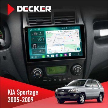 Штатна магнітола KIA Sportage 2005-2009 Decker D9-004 6x128, DSP 360, 2k НФ-00008866 фото