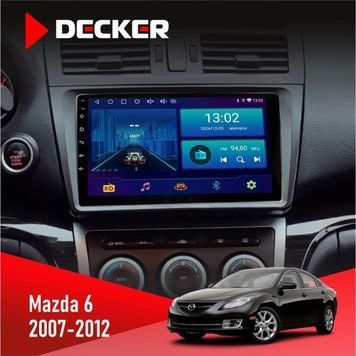 Штатна магнітола Mazda 6 GH 2007-2012 Decker D9-002 6x128, DSP, 360 НФ-00003689 фото