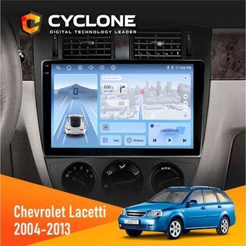 Штатна магнітола Chevrolet Lacetti 2004-2013 Black Cyclone C10-005 4x64, 4G, DSP, 2k НФ-00007719 фото