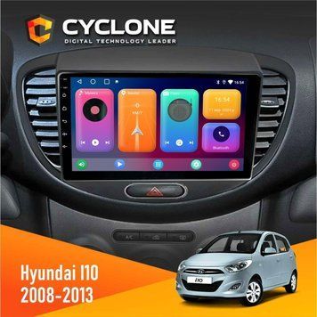 Штатна магнітола Hyundai I10 2008-2013 Cyclone C9 CPL 2x32 НФ-00004284 фото