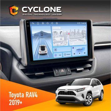 Штатна магнітола Toyota RAV4 2019+ Cyclone C10-005 4x64, 4G, DSP, 2k НФ-00007769 фото