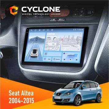 Штатна магнітола Seat Altea 2004-2015 Cyclone C9-009 4x64, DSP, 4G, 2k НФ-00008011 фото