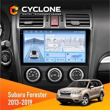 Штатна магнітола Subaru Forester 2013-2019 w/o CAN Cyclone C9-009 4x64, DSP, 4G, 2k НФ-00008027 фото