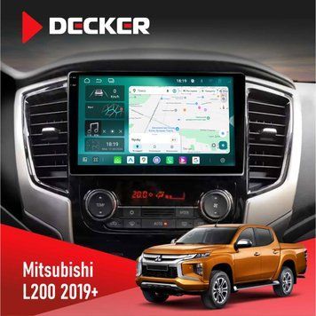 Штатна магнітола Mitsubishi L200 2019+ Decker D9-004 6x128, DSP 360, 2k НФ-00008949 фото