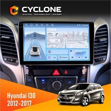Штатна магнітола Hyundai i30 2012-2017 CAN Cyclone C9-009 4x64, DSP, 4G, 2k НФ-00007874 фото