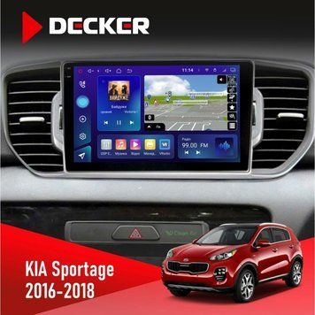 Штатна магнітола Kia Sportage 4 QL 2016-2018 CAN Decker D9-005 4x64, DSP, 360, 4G, 2k НФ-00008259 фото