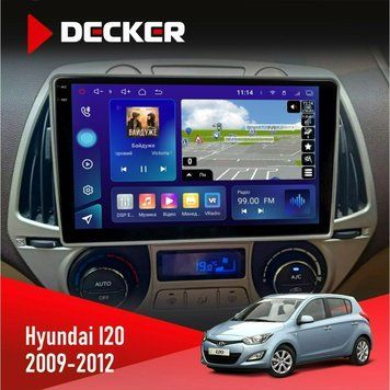 Штатна магнітола Hyundai I20 2009-2012 Сlimate Decker D9-005 4x64, DSP, 360, 4G, 2k НФ-00008232 фото