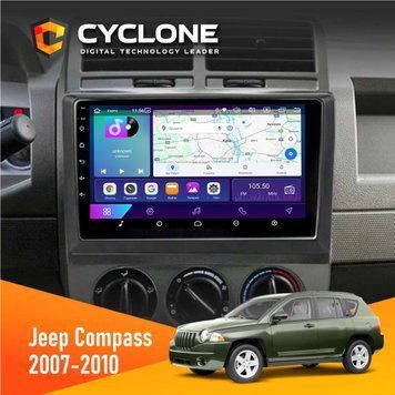 Штатна магнітола Jeep Compass 2007-2010 Cyclone C10-002 2x32, 4G, 2k НФ-00004338 фото