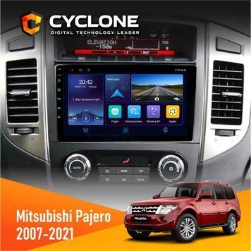Штатна магнітола Mitsubishi Pajero 2007-2021 AMP Rockford Cyclone C9-006 4x64, DSP, DVR НФ-00006821 фото