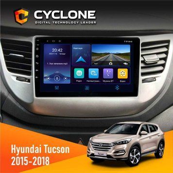Штатна магнітола Hyundai Tucson 3 2015-2018 Cyclone C9-006 4x64, DSP, DVR НФ-00002275 фото