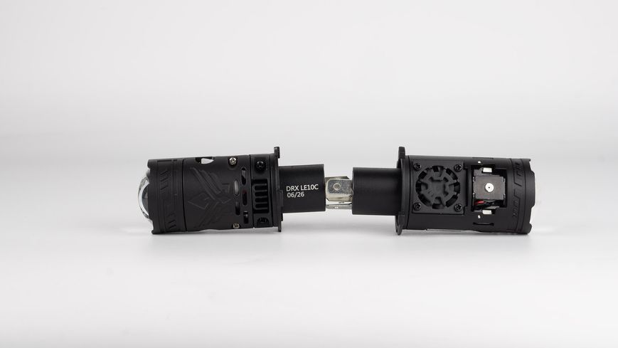 LED лампи автомобільні з лінзою DriveX LE-10 H4 Compact 6000K 45W/65W 9-36V к-т. DX-24031 фото