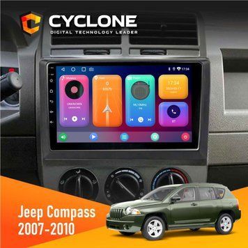 Штатна магнітола Jeep Compass 2007-2010 Cyclone C10-001 2x32 НФ-00004337 фото
