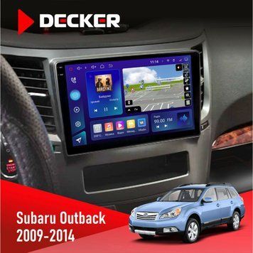Штатна магнітола Subaru Outback 2009-2014 Decker D9-005 4x64, DSP, 360, 4G, 2k НФ-00008414 фото