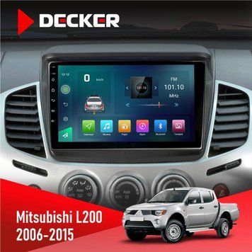 Штатна магнітола Mitsubishi L200 2006-2015 Decker D9-003 6x128, DSP, 4G, 2k НФ-00004743 фото