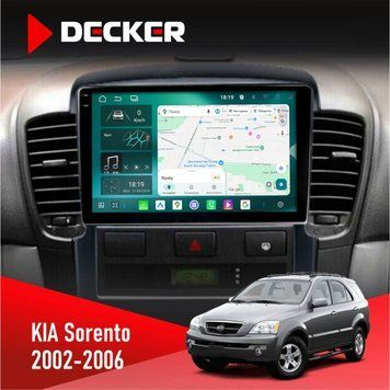 Штатна магнітола KIA Sorento (BL) 2002-2006 Decker D9-004 6x128, DSP 360, 2k НФ-00007303 фото