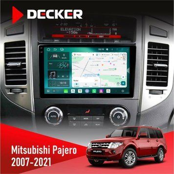 Штатна магнітола Mitsubishi Pajero 2007-2021 AMP Rockford Decker D9-004 6x128, DSP 360, 2k НФ-00007369 фото
