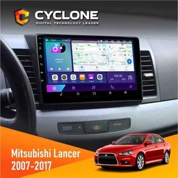 Штатна магнітола Mitsubishi Lancer X 2007-2017 AMP Rockford Cyclone C10-002 2x32, 4G, 2k НФ-00004851 фото