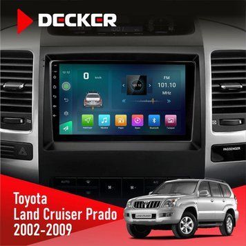 Штатна магнітола Toyota Land Cruiser Prado (120) 2002-2009 Decker D9-003 6x128, DSP, 4G, 2k НФ-00004824 фото