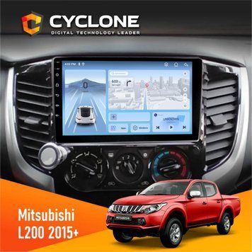 Штатна магнітола Mitsubishi L200 2019+ Cyclone C9-012 4x64 DSP 4G НФ-00008945 фото