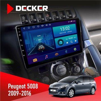 Штатна магнітола Peugeot (5008) 2009-2016 Climate Decker D9-002 6x128, DSP, 360 НФ-00003774 фото