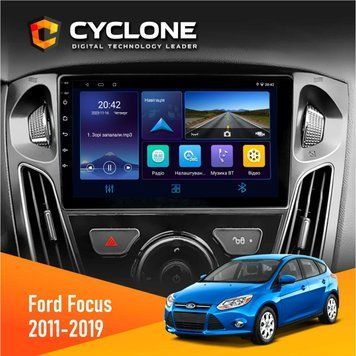 Штатна магнітола Ford Focus 2011-2019 Cyclone C9-006 4x64, DSP, DVR НФ-00002175 фото