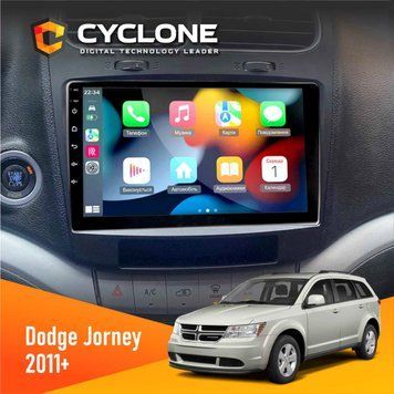 Штатна магнітола Dodge Jorney 2011+ Cyclone C9-009 4x64, DSP, 4G, 2k НФ-00007828 фото